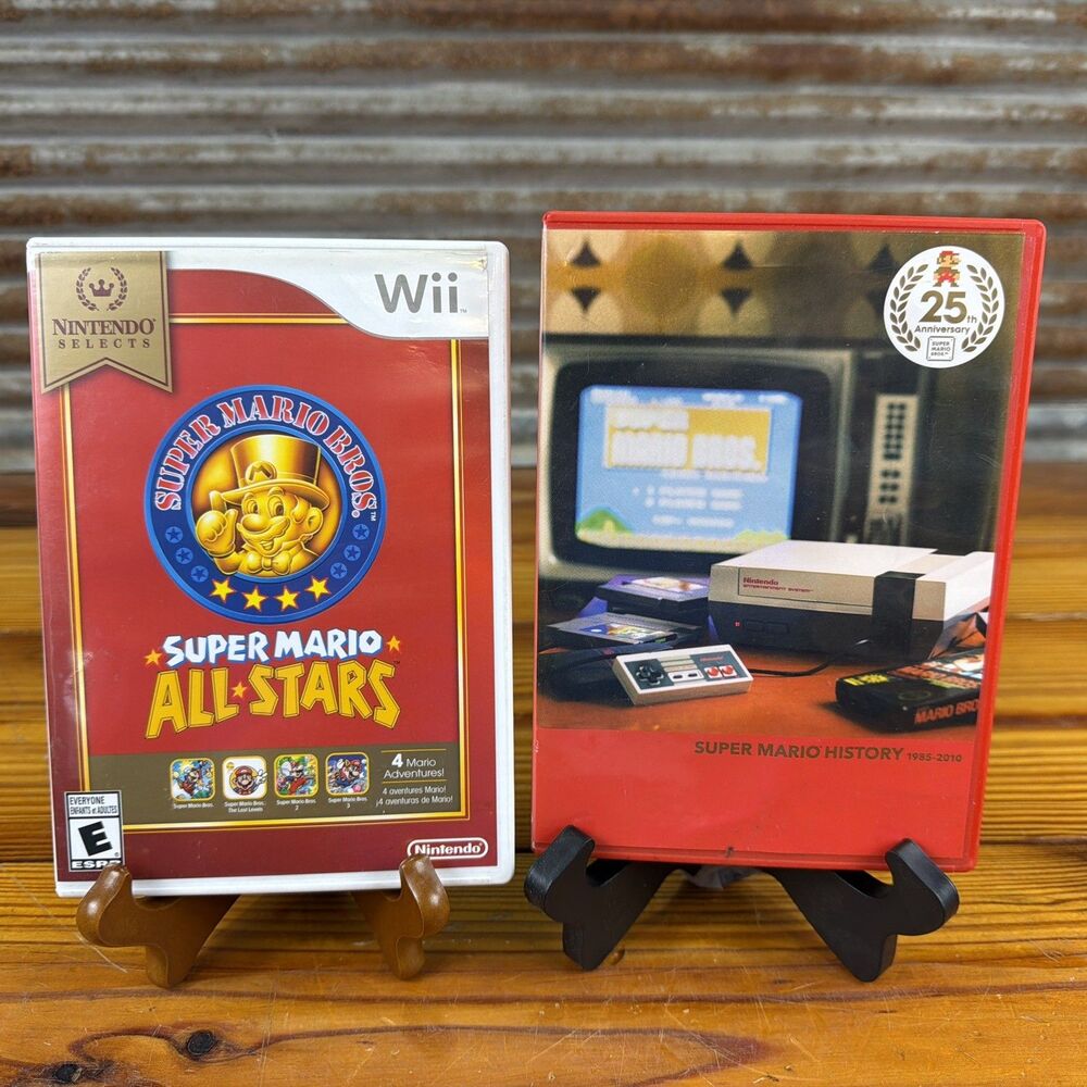 Super Mario All-Stars Limited Edition Big Box (Wii, 2010) MINT Discs Missing Box